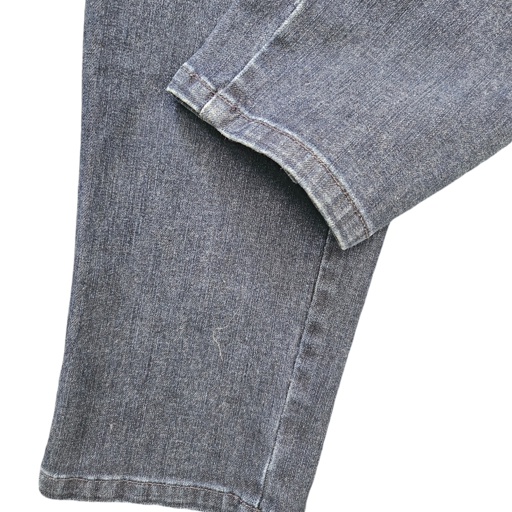 Soft Surroundings pull on skinny straight ankle jeans. - Picture 3 of 5